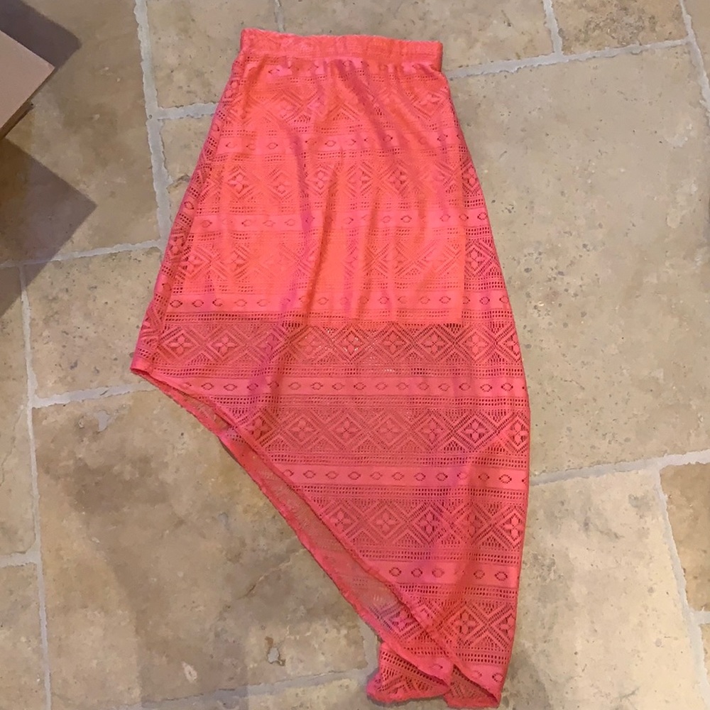 A cute pink skirt in the brand say anything